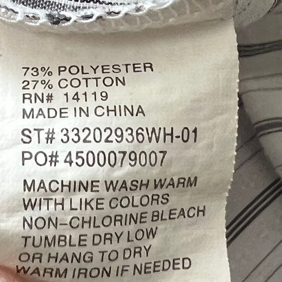 Ely cattleman mens xl stripe pearl snap white button front long sleeve shirt - Picture 10 of 10